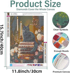 EIBEILI Vintage Cat Diamond Art Kits - Image 3