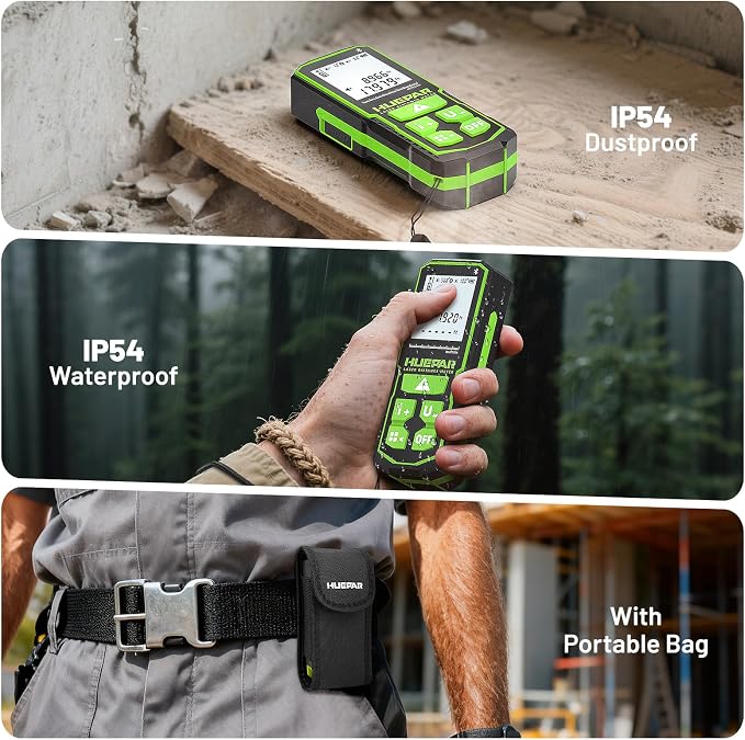 Huepar S60-G-BT Professional Bluetooth Laser Measuring Tool, 200ft | APP Control - Image 6