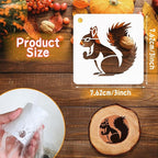 JULMELON 20Pcs Fall Stencils for Painting on Wood Cute Autumn Crafts Kids | - Image 2