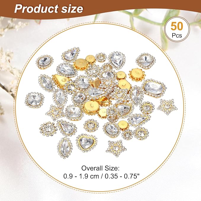 PATIKIL Sew on Rhinestones Crystals - Image 2