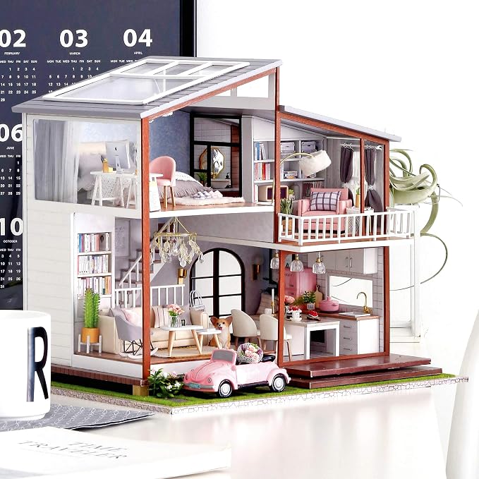 Spilay DIY Miniature House Kit for Adults, Miniature Dollhouse Kit | - Image 4