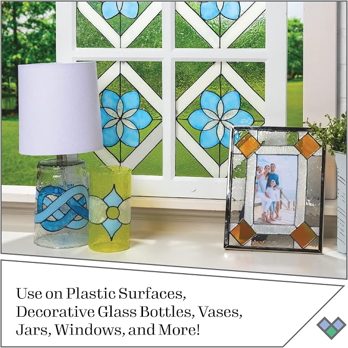 Gallery Glass Stained Glass Pattern Set, Architectural 3 Piece Pattern Set - Image 6