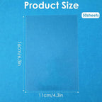 50Pcs Heat Resistant Clear Acetate Sheets, 4.3x6.3 Inch Acetate Sheets - Image 2