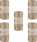 5 Skeins of Sensy Premium 2mm 251 Yards Sparkle Polyester Rope 90% by SSENSY