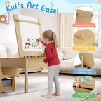 5-in-1 Kids Art Table and Chairs, Toddler Table and Chair Set, Craft Play Desk - Image 4