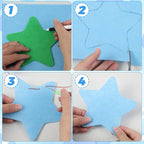 Ymapinc 10Pcs Blue Felt Fabric Sheets, 8x12 Inch | Soft Craft Material - Image 3