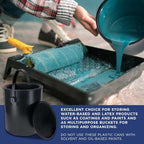 Master Elite 1 Gallon Empty Plastic Paint Can Bucket, 128 fl. oz. All-Plastic - Image 5