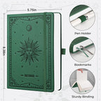 EMSHOI Blank Journal Notebook, 320 Pages, A5 Size | Leather Hardcover, 100 GSM - Image 2