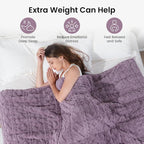 Drewin 15 lbs Weighted Blanket Queen Size, 60 x 80 inches, Dual Sided Soft - Image 2
