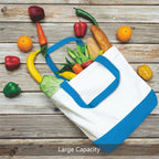 TOPDesign 1-Pack Super Strong Large 12oz Cotton Canvas Tote Bag, Reusable - Image 5