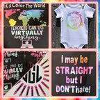 Tintnut Rainbow Watercolor Heat Transfer Vinyl, PU HTV sheets, easy cut & weed - Image 4
