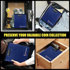 ROLOWAY Coin Collection Book 6400℉ Heat Insulated, 346 Pockets Fireproof Coin - Image 6