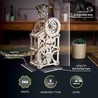 UGEARS Engine Clock 3D Wooden Puzzles - Image 3
