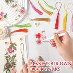 20 Sets Dried Flower Bookmark Making Kit Transparent Bookmark DIY Projects - Image 5