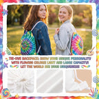 Acellegic 60 Pcs White Tie-Dye Cotton Drawstring Bags - Image 6