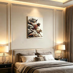 Framed Jesus and Lamb Canvas Wall Art - Image 5