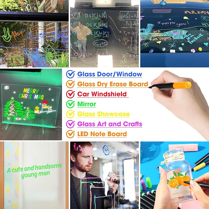 Liquid Chalk Markers for LED Drawing Note Board Acrylic Calendar Planning Board - Image 4