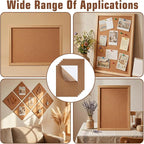5 Pack Adhesive Cork Sheet, 1mm Thin Adhesive Cork Board Rectangle Cork Sticker - Image 7