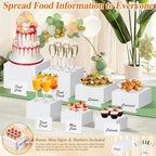 7Pcs White Acrylic Buffet Risers - Image 8