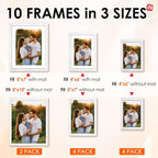FIXSMITH 10 Pack Picture Frames Collage Wall Decor - Image 2