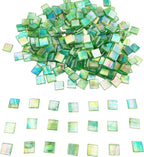 1.1 LB Ice Jade Mosaic Tiles, 0.59“ Square Glass Mosaic Pieces - Image 4