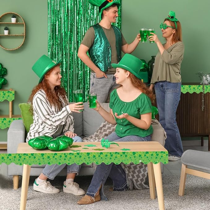 69 Feet St Patricks Day Bulletin Board Borders Lucky Green Shamrock Clover - Image 7