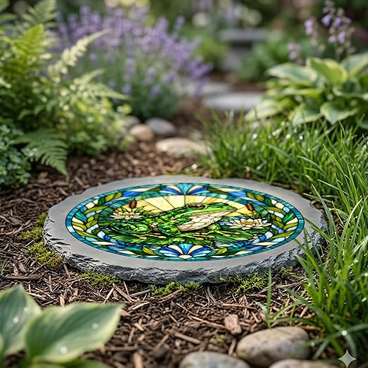 Magnolia Garden 10-Inch Garden Frog Stepping Stone - Image 4