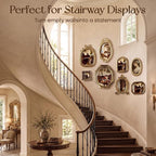 Lineshading 8 Pcs Picture Gold Vintage Gallery Wall Frame Set Antique Resin - Image 6