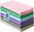 HaoFeiJH 6 Rolls 8"x20" Soft Felt Fabric Sheets, 1.6mm Thick, and Projects by HaoFeiJH