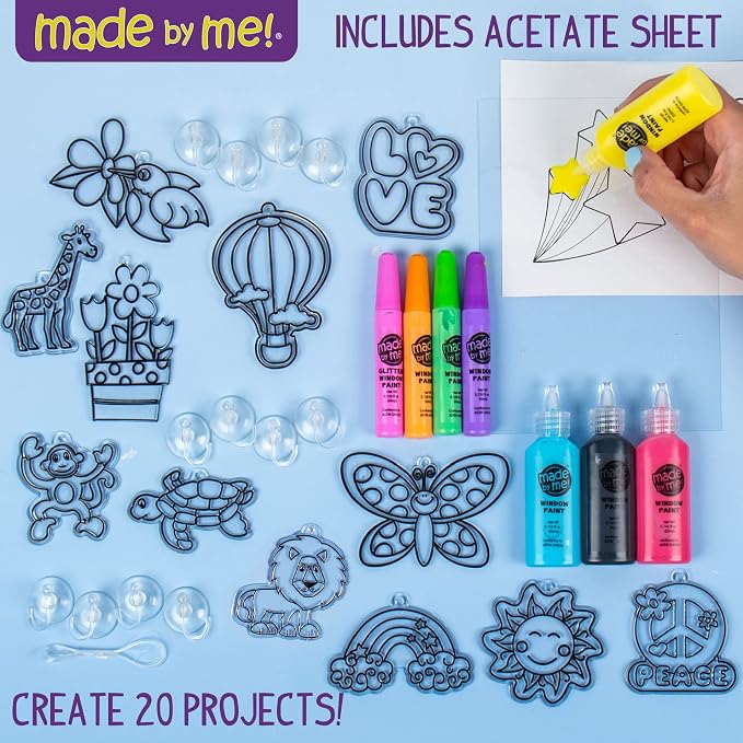 Made By Me Create Your Own Window Art, Paint Your Own Suncatchers, DIY Arts & - Image 2