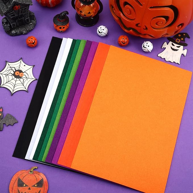 20 Pcs Halloween Felt Fabric Sheets - Image 6