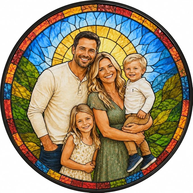Custom Stained Glass Suncatcher - Image 2