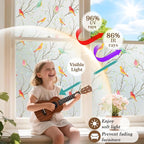 Coavas Stained Glass Window Film, Decorative Frosted Glass Window Privacy Film - Image 2