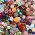 Beads for Jewelry Making, Mixed Bulk Natural Assorted Stone Beads for Crafts by Clearain