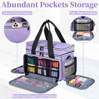 Anitor Large Sewing Supplies Organizer, Double Layer Sewing Storage Organizer - Image 6
