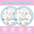 40Pcs Mahjong Party Supplies Plates and Napkins - Image 3