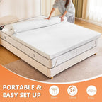 DUMOS 3 Inch Gel Memory Foam Mattress Topper Queen Size, Cooling Breathable - Image 7