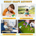 VKPI 4 Pieces EVA Foam Art Crafts Gift Kit, Creative Make Your Own Cupcakes - Image 5