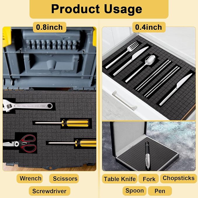 8 PCS Pick and Pluck Foam Inserts, Board Game Boxes, Storage Drawers - Image 5