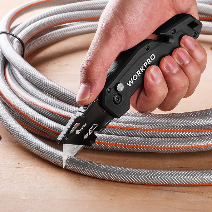 WORKPRO Folding Utility Knife, Box Cutter - Image 6