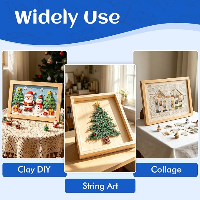 ESRICH 11x14 Inch Wood Panels for Painting, 2 Pack Craft Wood Canvas Boards - Image 5