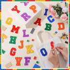 WILLBOND 52 Pcs Building Blocks Board Alphabet Patches 2.8 Inch Self Adhesive - Image 6