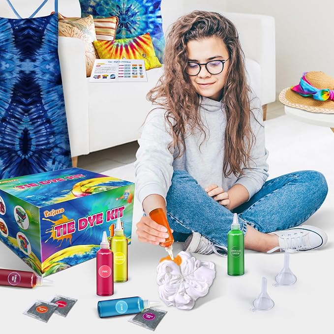 PATIFEED Tie Dye Kit for Kids and Adults, 14 Colours | 80ML Bottles, Gifts for - Image 5