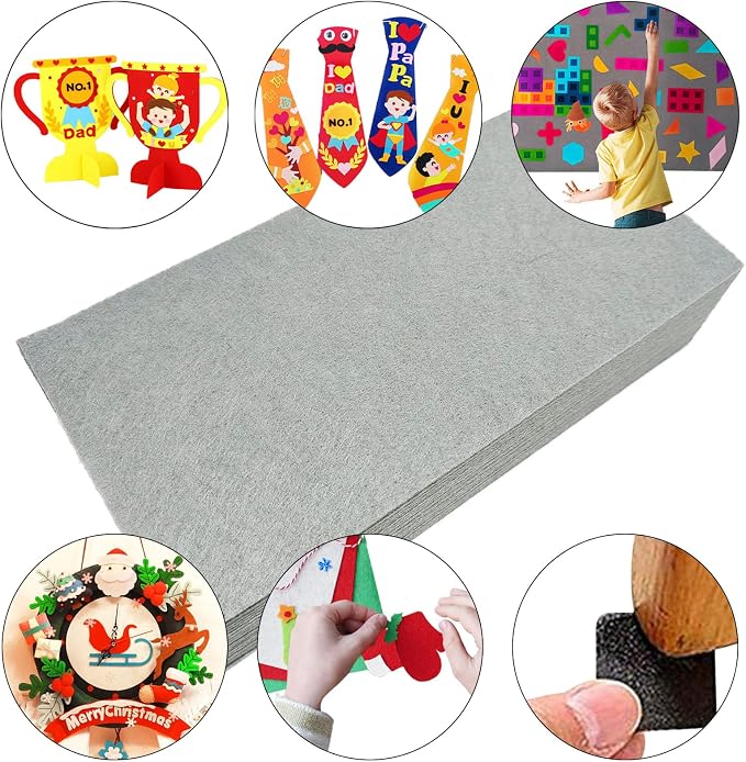 Jtnohx Self Adhesive Felt Sheets, Sticky Fabric Square - Image 5