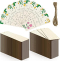 50 Sets 6 x 2 Inch Large Size Wooden Bookmarks by Jyongmer