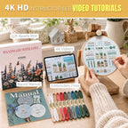 ETSPIL Embroidery Kit for Beginners, 4K Step-by-Step Video, Gift | 33 Stitches - Image 2