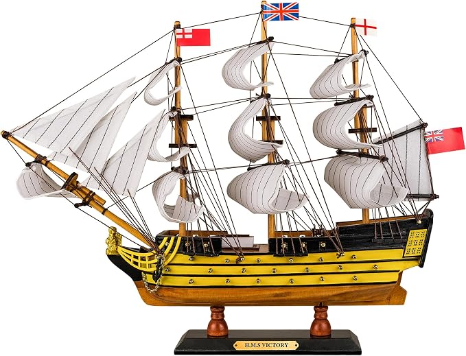 SAILINGSTORY Wooden Model Ship HMS Victory 1/170 Scale Replica | Handcraft by HOMEDECORSAILINGSTORY