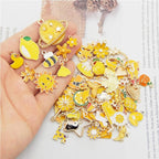 30pcs Mixed Enamel Charms Pendants - Image 2