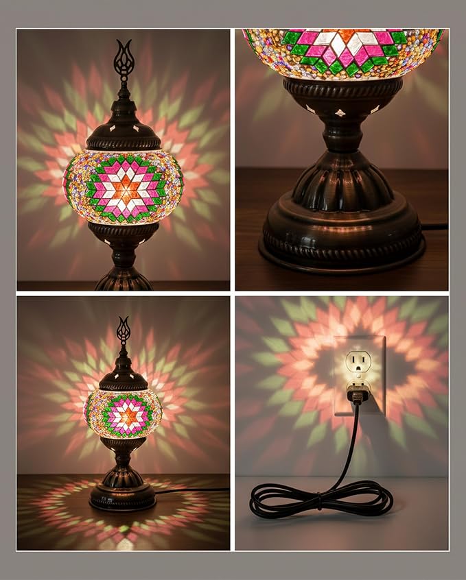 Ottoman Mosaics Turkish Mosaic Lamp Kit | DIY Art & Craft Project - Image 4