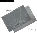 35" x 23" Self Healing PVC Cutting Mat, A1-Black or Gray | Large, Double Sided - Image 2